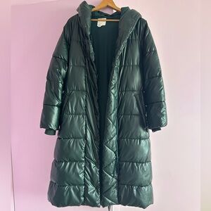Avec Les Filles Forest Green Puffer Jacket